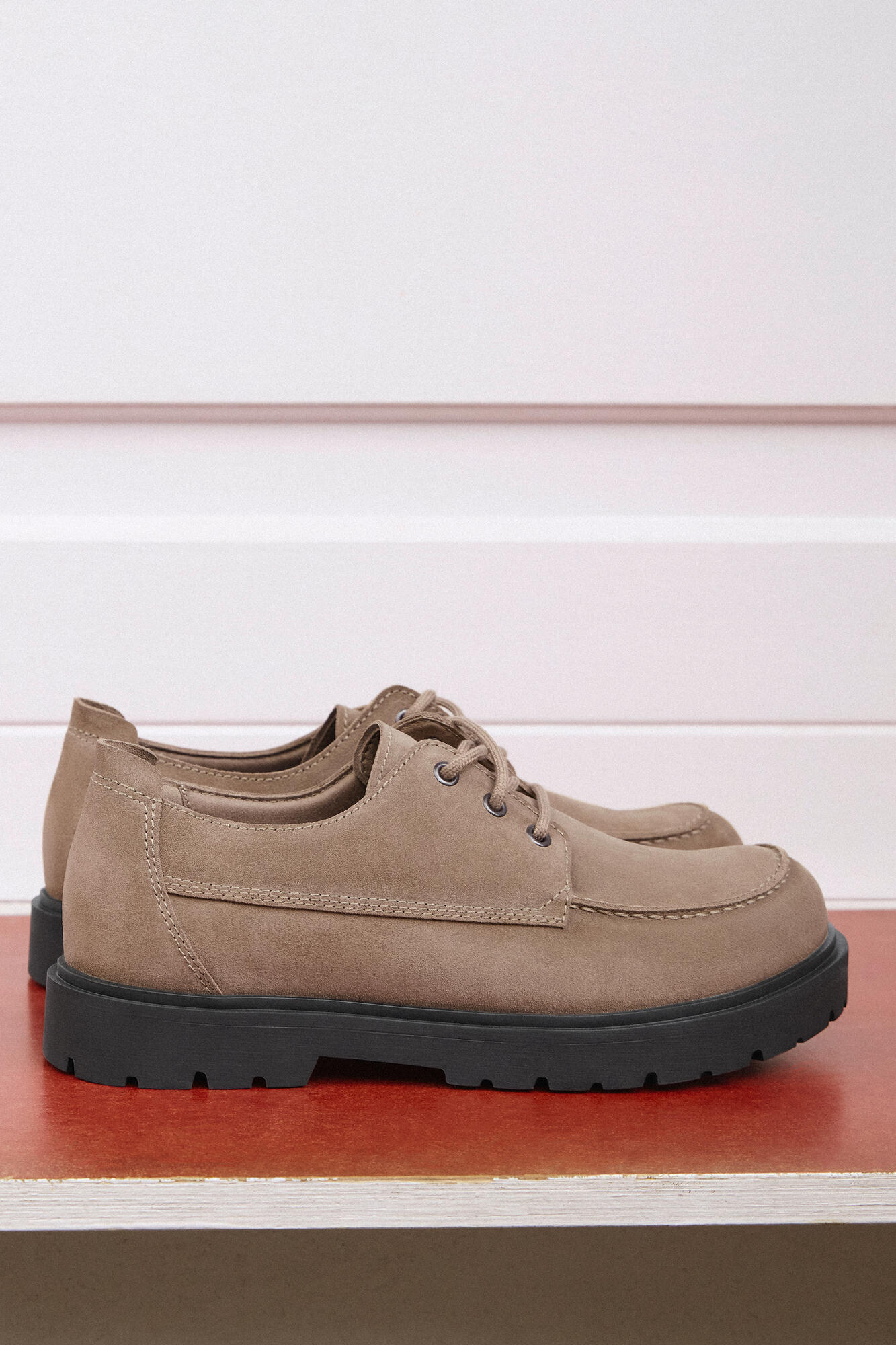 Highwood Moc Lace Low sko - Gray Taupe